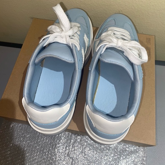 NaNa Light Blue & White Platform Sneakers, Size 6.5 - Picture 10 of 17